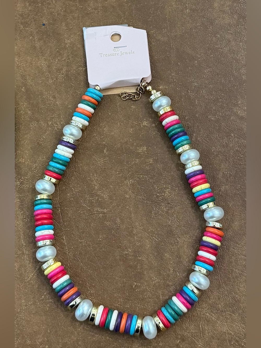NWT by Treasure Jewels Multicolor Bead Necklace